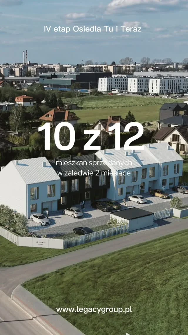 10 z 12 mieszkań sprzedanych.
W 2 miesiące.

To naprawdę świetny wynik i ogromna satysfakcja dla całego zespołu Legacy.

W każdy etap wkładamy dużo serca, wiedzy i doświadczenia. Dlatego ten wynik cieszy nas podwójnie — pokazuje, że to, co sami tak dobrze czujemy w Tu i Teraz, doceniają również nasi klienci.

Dziękujemy za zaufanie 💛

Wiemy też, że część z Was już czeka na kolejne etapy.

My pracujemy dalej.

Będzie pięknie.

#tuiteraz 
#świdnik 
#lublin 
#legacy